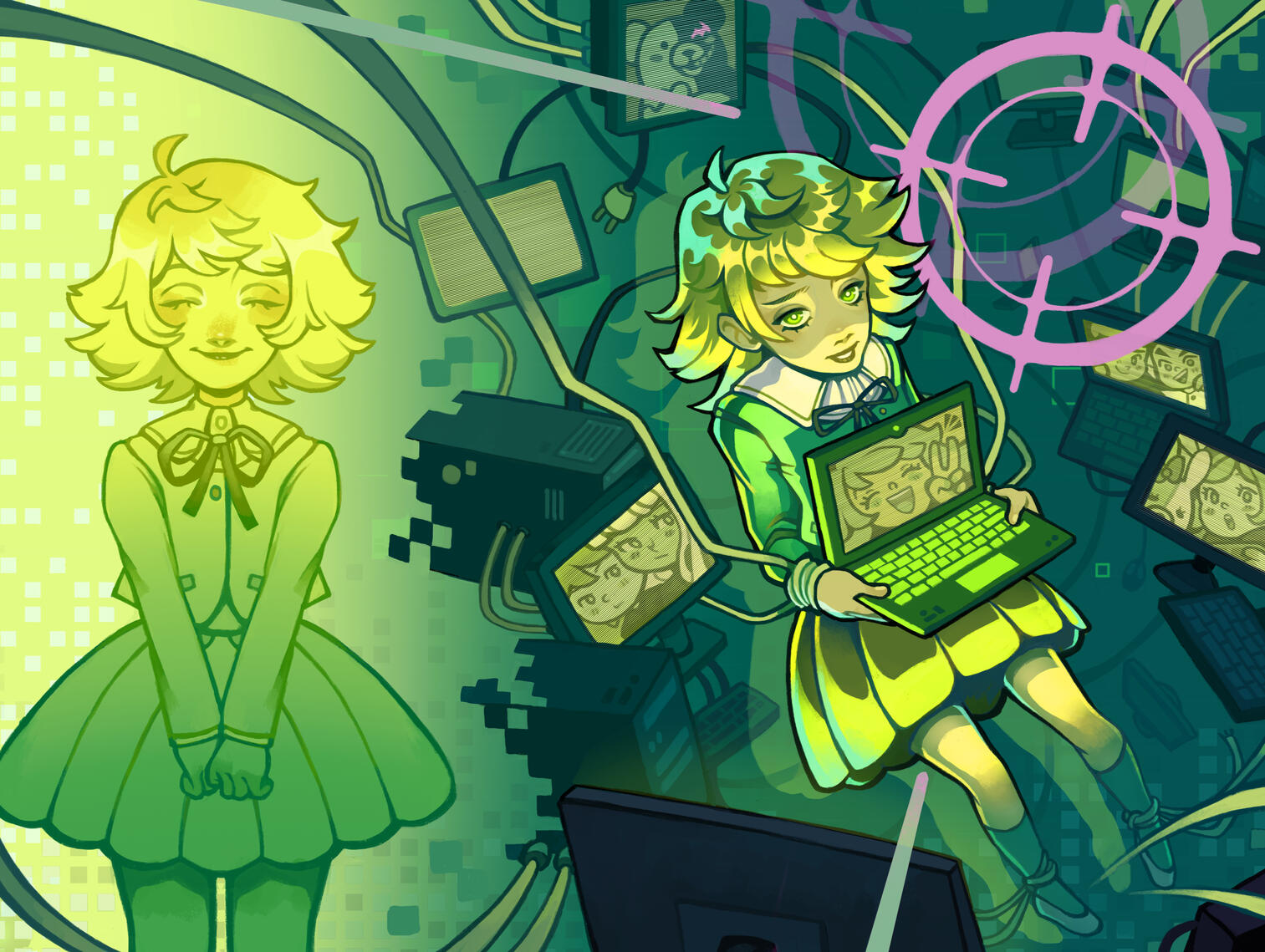 Zine cover for the ''Hello World!'' Zine.