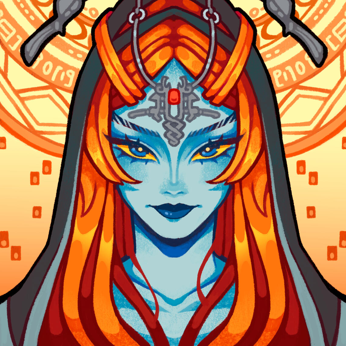 Digital Icon for the ''Near Dawn'' zine.