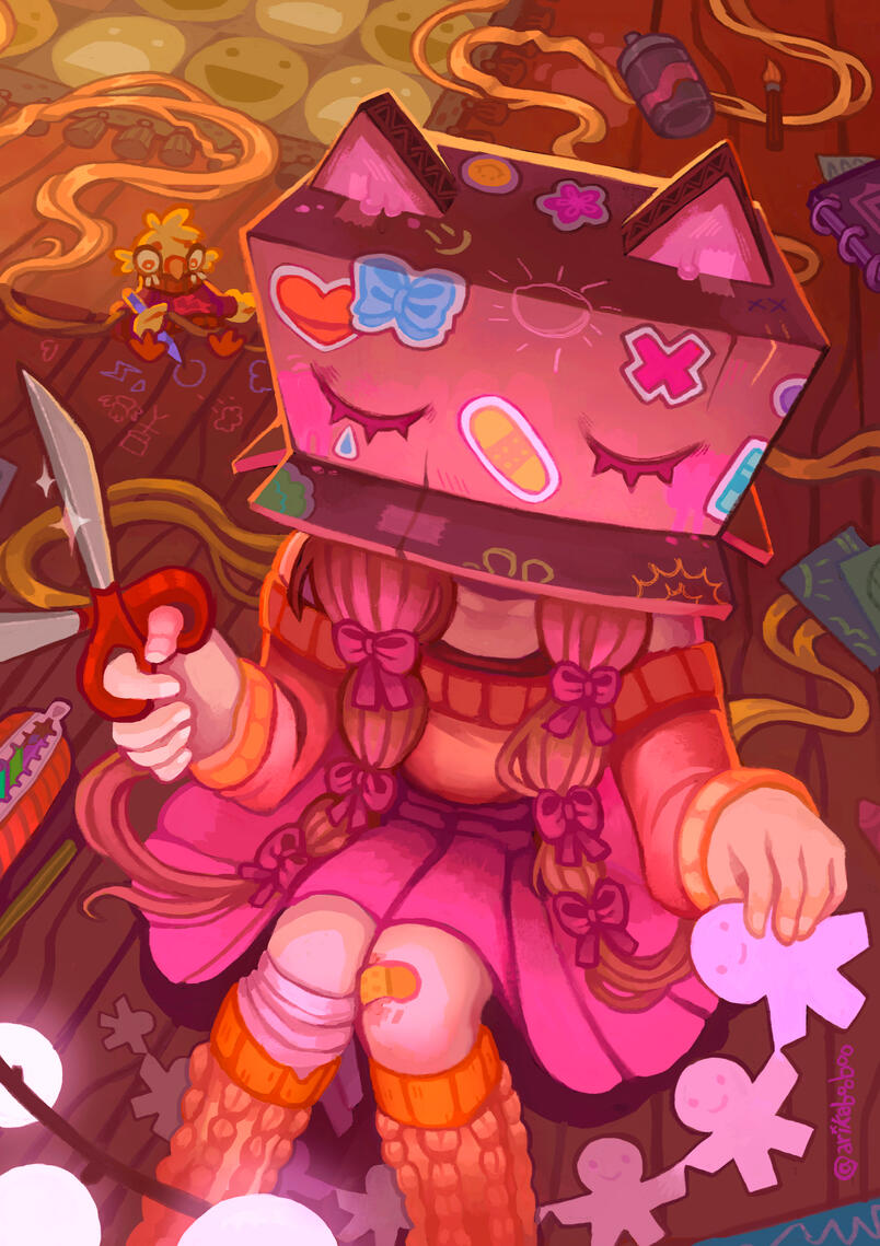 Original illustration of my character Maddy.